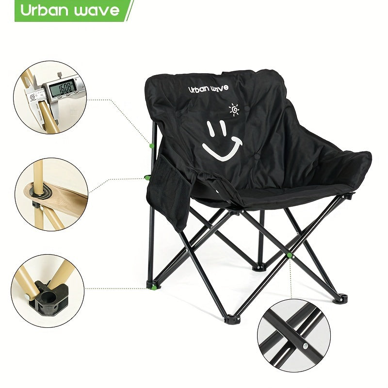 Ultra-Light Portable Camping Chair URBANWAVE Ultra-Light Portable Camping Chair - Compact, Ergonomic, Foldable - with Carry Bag for Hiking