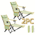 Walker Camping Chairs for Adults - A 6-Legged Beach Chair Featuring a Footrest, Adjustable Reclining from 90° to 135°, Perfect for Outdoor Lounging