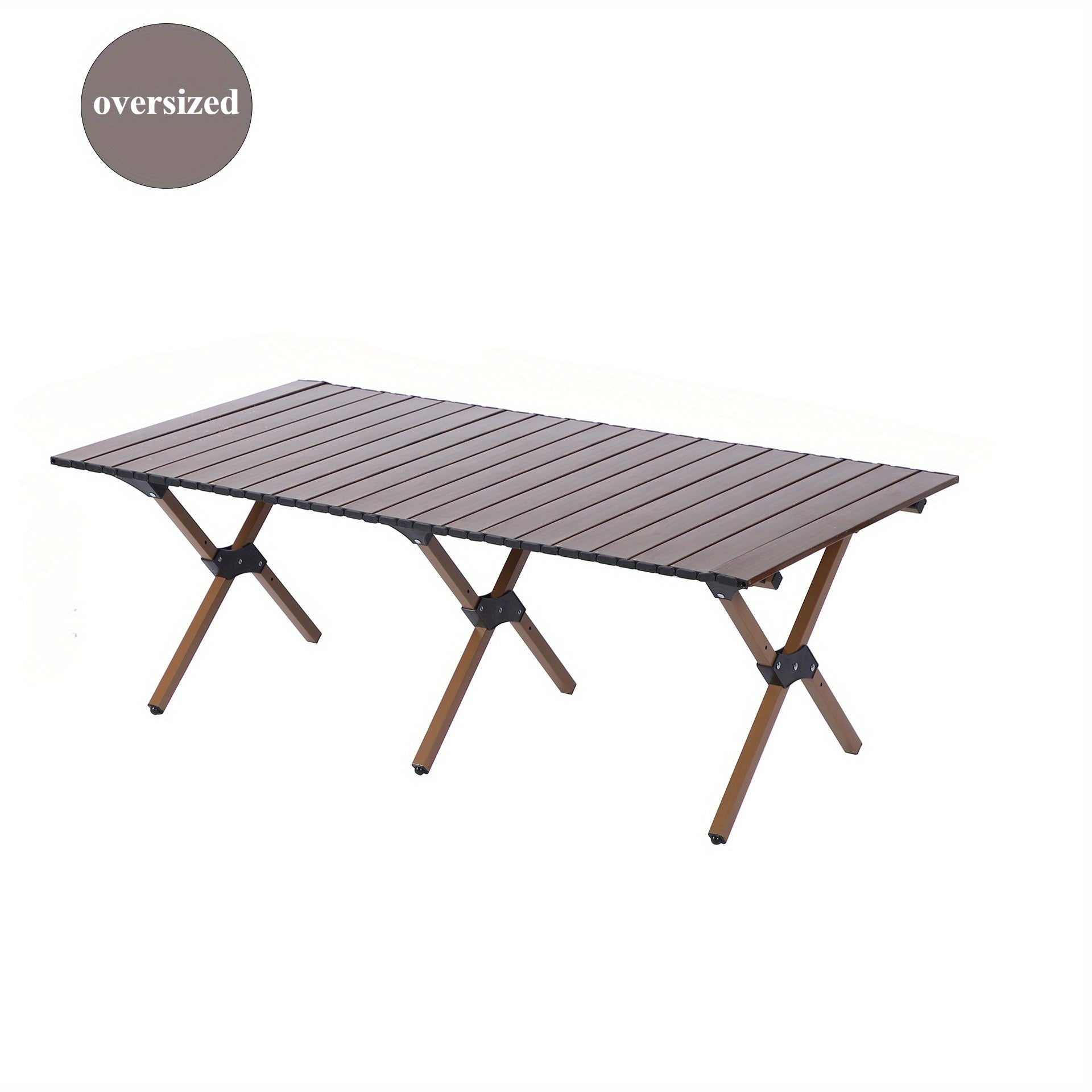 Portable Camping Large Folding Egg Roll Table, Beach Table, Courtyard Barbecue Party Table, Suitable for Use in All Four Seasons, Portable Table for Camping, Courtyard, Park and Living Room, A Festival Gift for Family and Friends