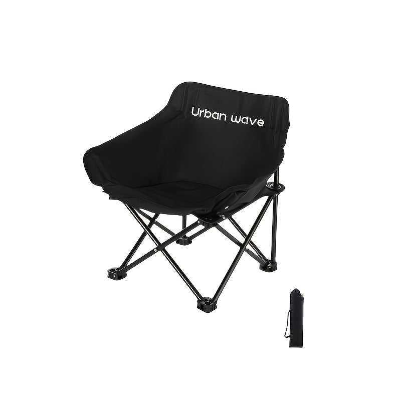 URBAN WAVE Outdoor Folding Chair, Camping Folding Chair, Lightweight and Compact Design, Suitable for Beach, Pool, Patio, Backyard
