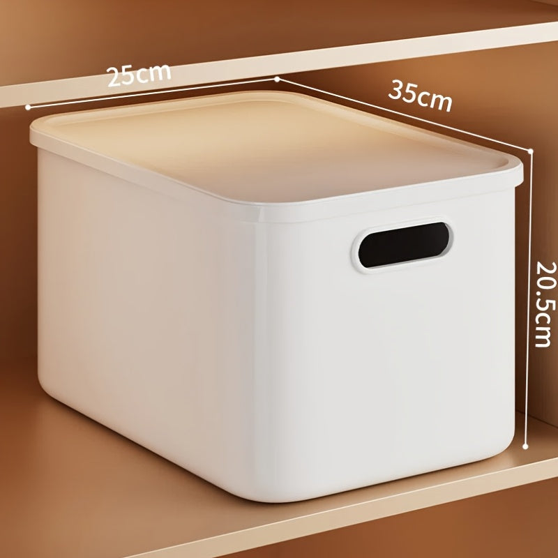 Set of 4 Plastic Storage Bins with Lids, Ideal for Organizing Shelves, Drawers, Desktops, And Closets, Suitable for Playrooms, Classrooms, Offices, And Homes, Measuring 13.78×9.84×7.87 Inches, Under-Bed Storage