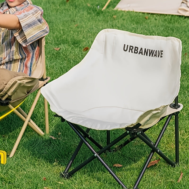 URBAN WAVE Outdoor Folding Chair, Camping Folding Chair, Lightweight and Compact Design, Suitable for Beach, Pool, Patio, Backyard