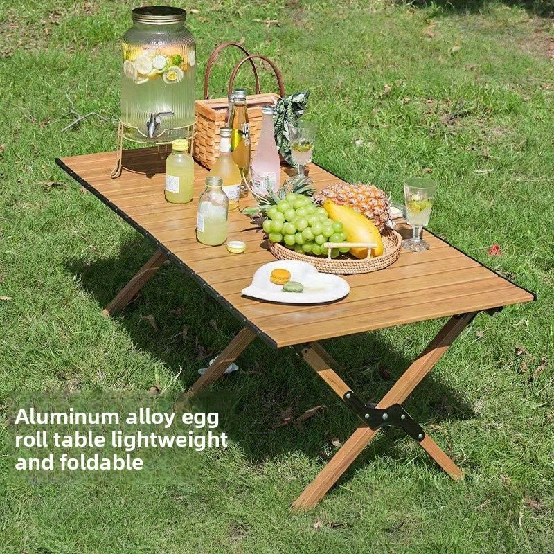 New outdoor leisure camping folding chair egg roll table outdoor portable high back chair home dining table picnic table