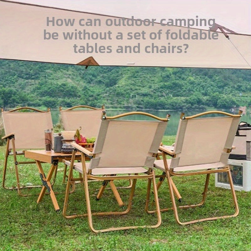 New outdoor leisure camping folding chair egg roll table outdoor portable high back chair home dining table picnic table