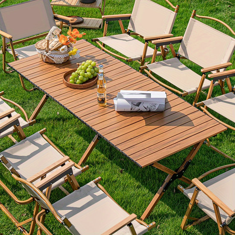 New outdoor leisure camping folding chair egg roll table outdoor portable high back chair home dining table picnic table
