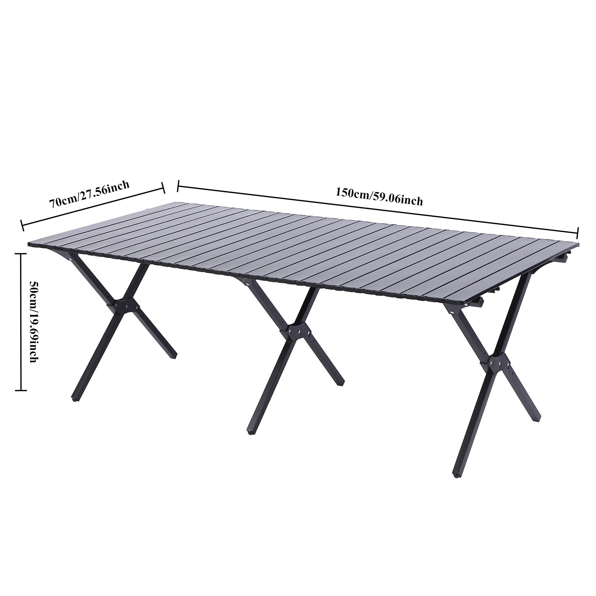 Portable Camping Large Folding Egg Roll Table, Beach Table, Courtyard Barbecue Party Table, Suitable for Use in All Four Seasons, Portable Table for Camping, Courtyard, Park and Living Room, A Festival Gift for Family and Friends