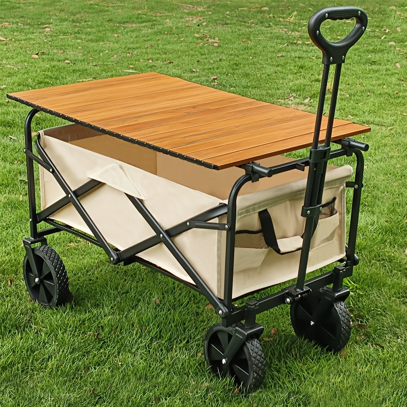 Outdoor Camping Trolley Table, Foldable Camping Dining Table, Campsite Trolley Tabletop, Egg Roll Table, Small Trailer Tabletop, Space-Saving Design, Easy to Install